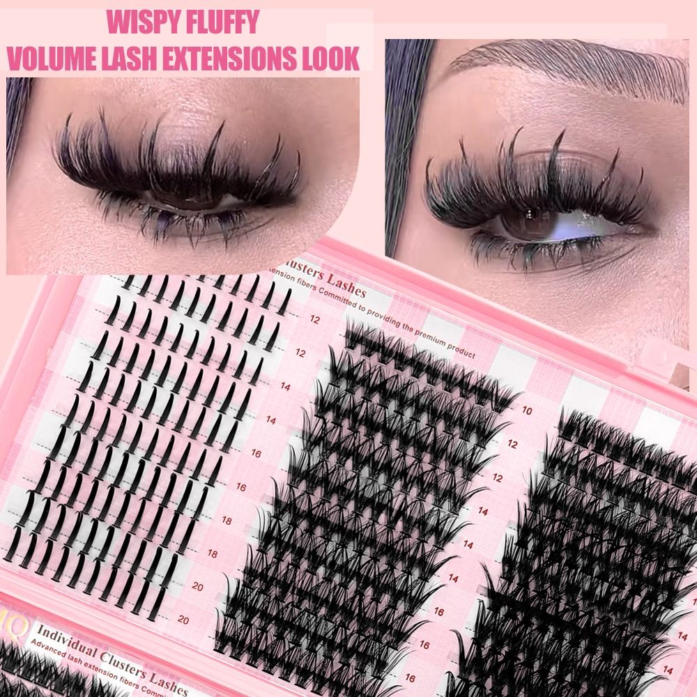 9-16mmの長さのつけまつげ、3Dボリュームナチュラルルッ - Eyelash Extension Volume Lashes のレビューと価格