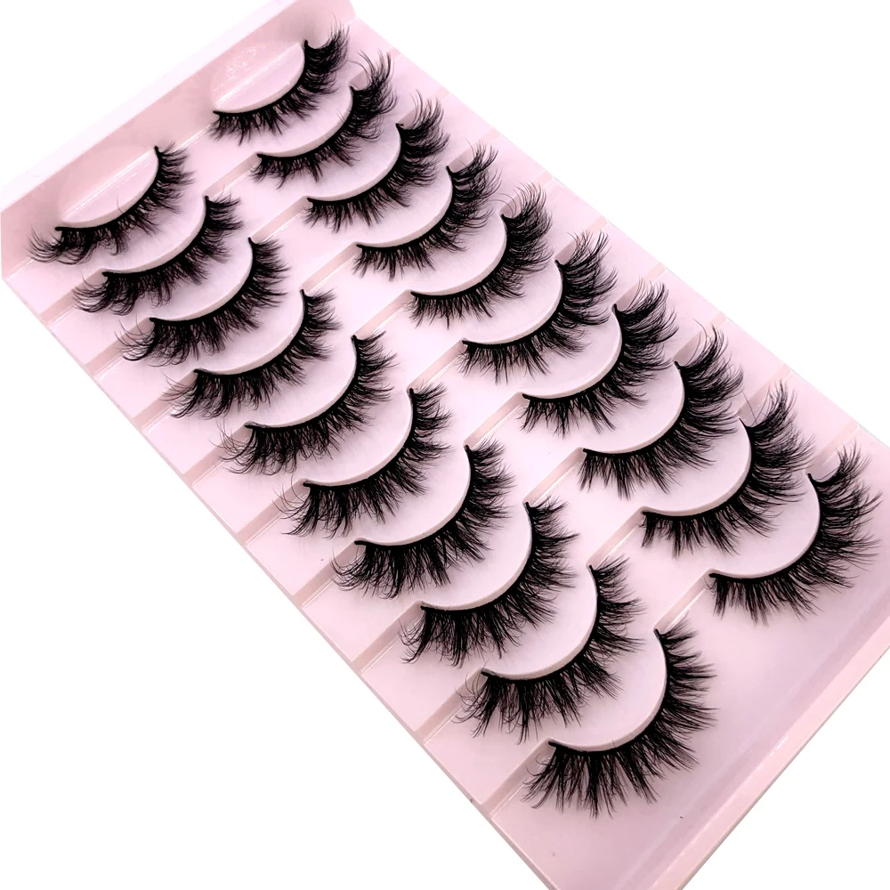 AMSDCN 9ペア ミンクまつげ ふわふわキャットアイまつ - Eyelash Extension Volume Cat Eye のレビューと価格