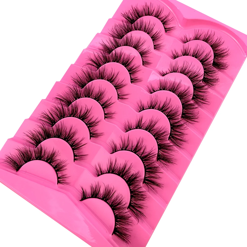 AMSDCN 9ペア ミンクまつげ ふわふわキャットアイまつ - Eyelash Extension Volume Cat Eye のレビューと価格