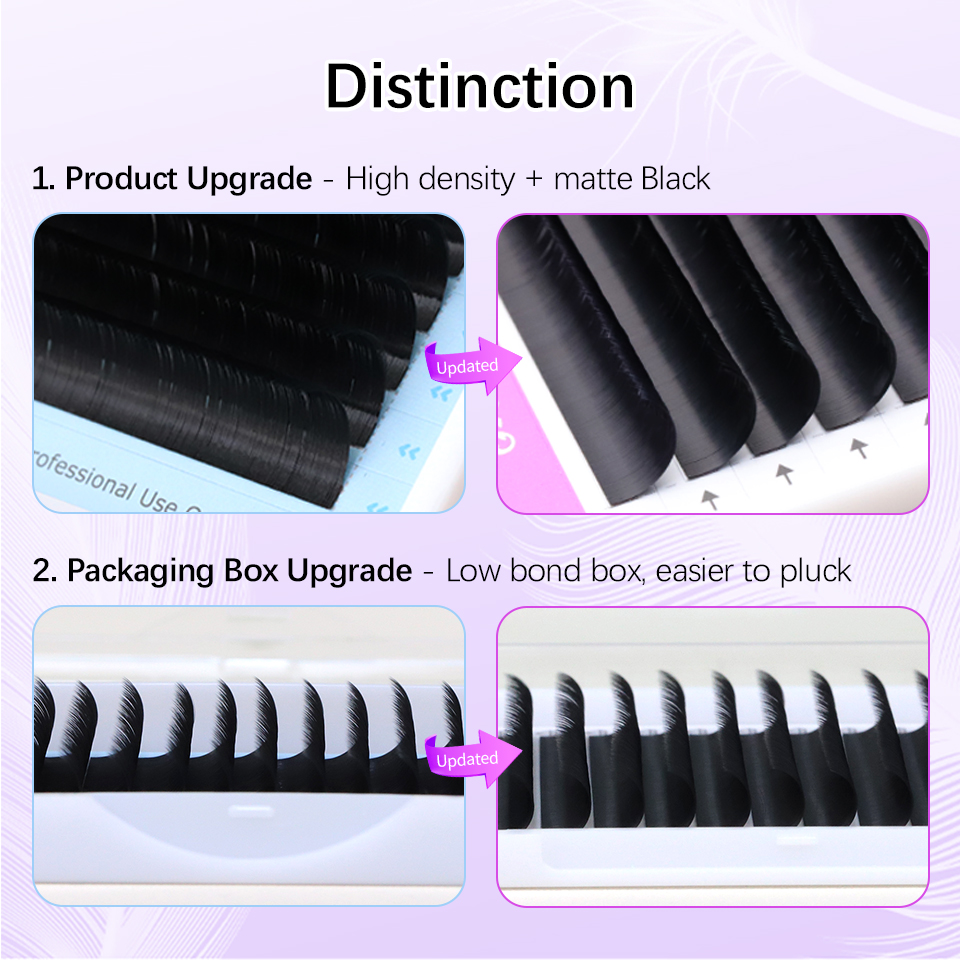 AGUUD 5 トレイ/ロット新しいスーパーマットブラック個 - Mega Volume Lash のレビューと価格
