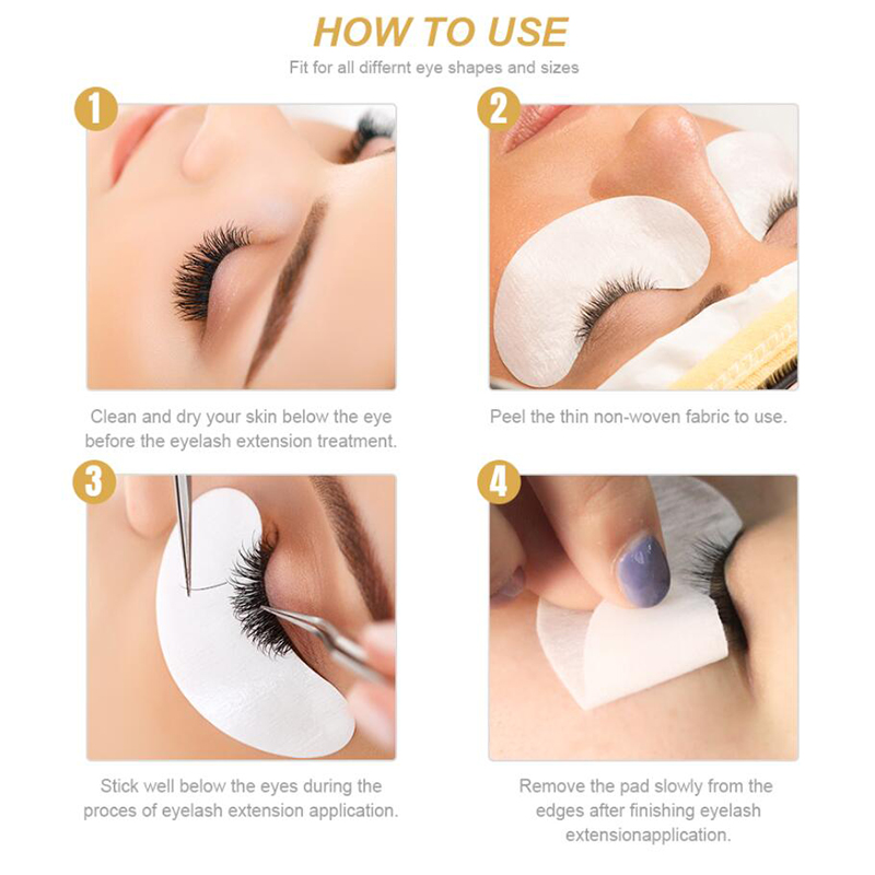 ミニ糸くずの出ないアイパッチ,快適さ,まつげエクステ用ミニゲ - Eyelash Extension Eye Irritation のレビューと価格