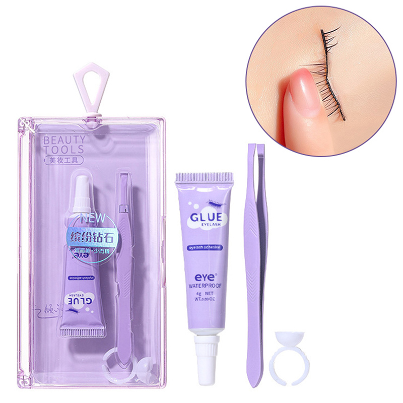 まつげ接着剤とピンセットセット防水速乾性自己粘着性刺激のない - Eyelash Extension Eye Irritation のレビューと価格