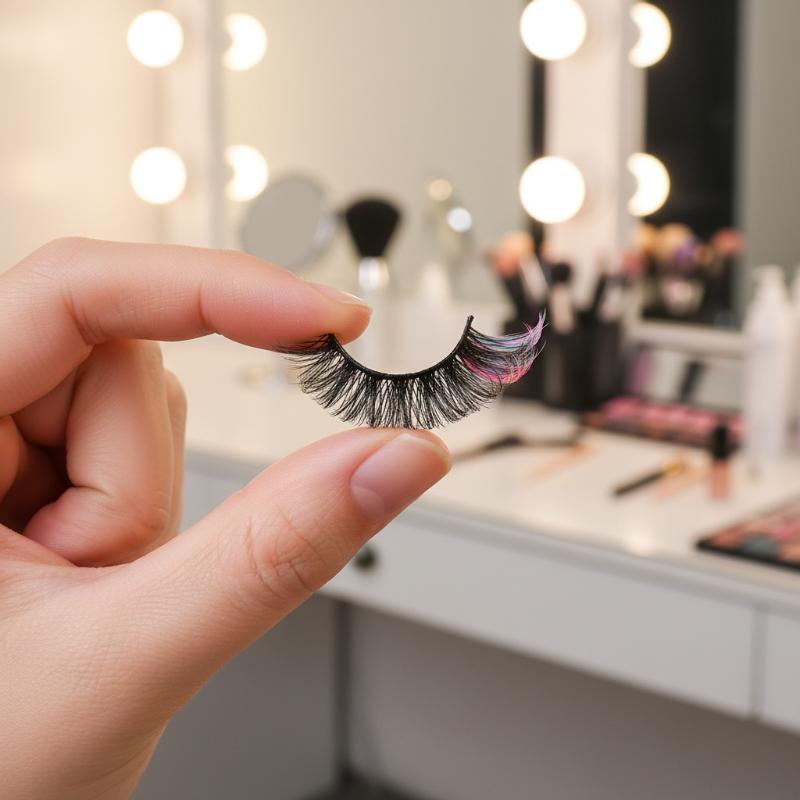 7ペア カラフルつけまつげ 3Dミンクカラー DDカール ふ - Eyelash Extension Russian Volume のレビューと価格