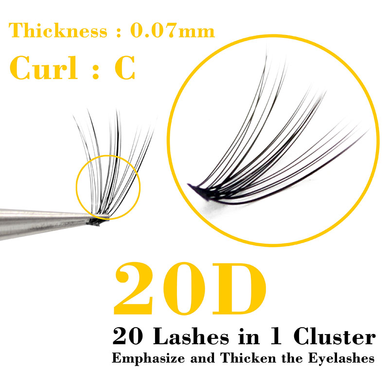 Kimcci 60 バンドルミンクまつげエクステンションナチ - Eyelash Extension Russian Volume のレビューと価格
